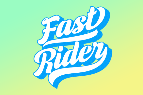 Fast Rider Font Poster 7