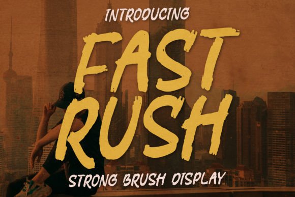 Fast Rush Font Poster 1