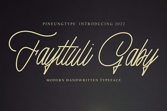 Fayttuli Gaby Font Poster 1