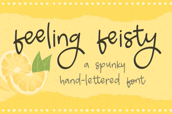 Feeling Feisty Font Feeling Feisty Font Poster 1