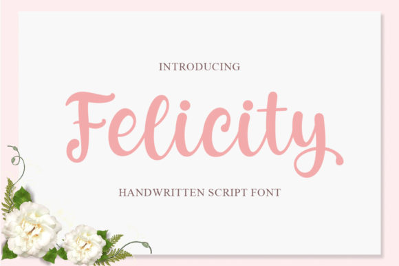 Felicity Font Poster 1