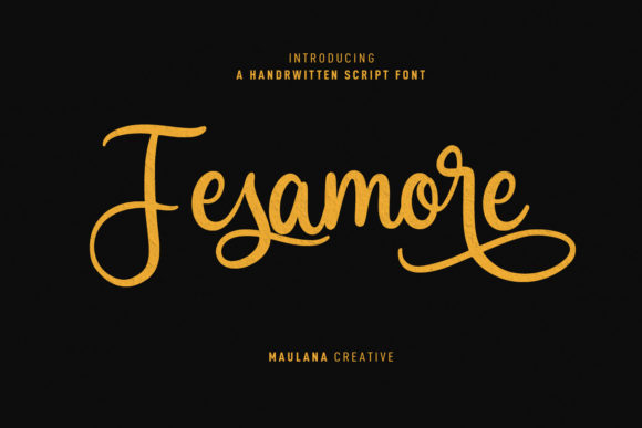 Fesamore Script Font Poster 1