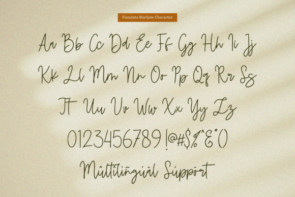 Fiandata Marlyne Font Poster 7