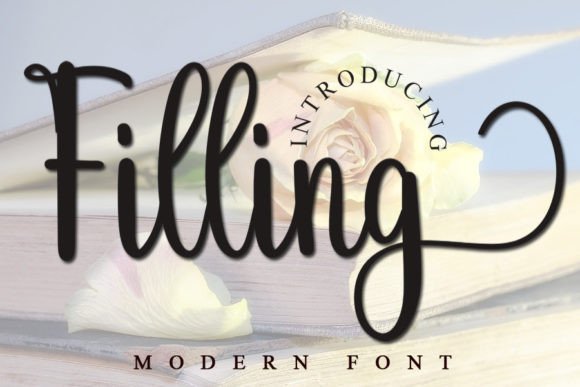 Filling Font Poster 1