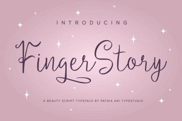 Finger Story Font Poster 1