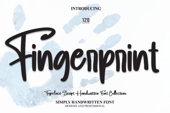 Fingerprint Font Poster 1