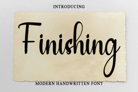 Finishing Font Poster 1