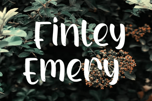 Finley Emery Font Poster 1