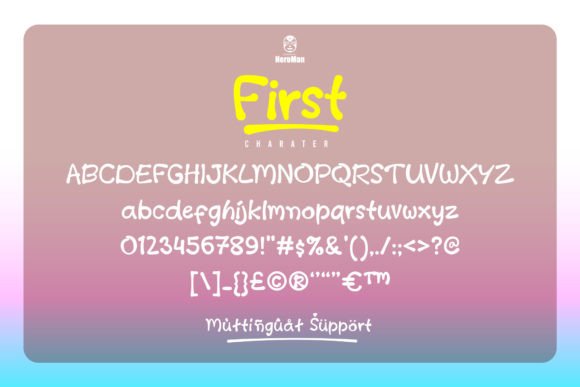 First Font Poster 6