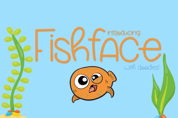 Fish Face Font Poster 1