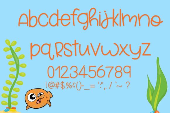 Fish Face Font Poster 5