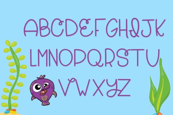 Fish Face Font Poster 6