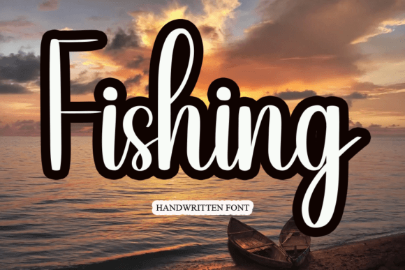 Fishing Font Poster 1