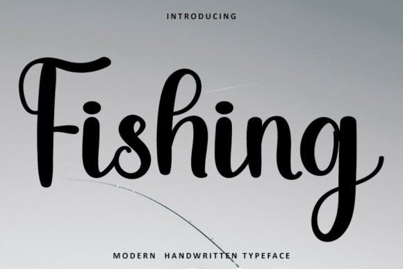 Fishing Font Poster 1