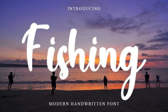 Fishing Font Poster 1