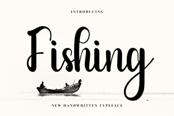 Fishing Font Poster 1