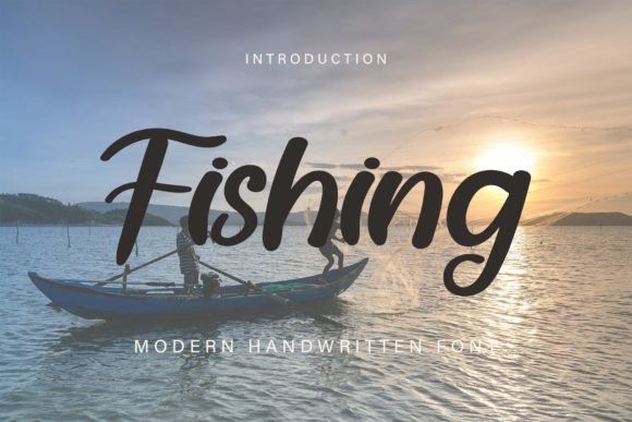 Fishing Font Poster 1