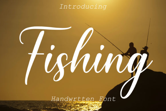 Fishing Font Poster 1