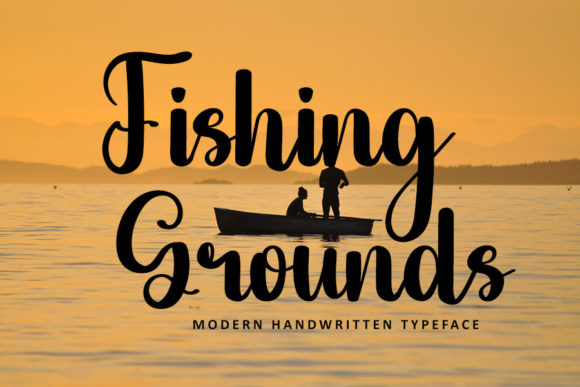 Fishing Grounds Font Poster 1