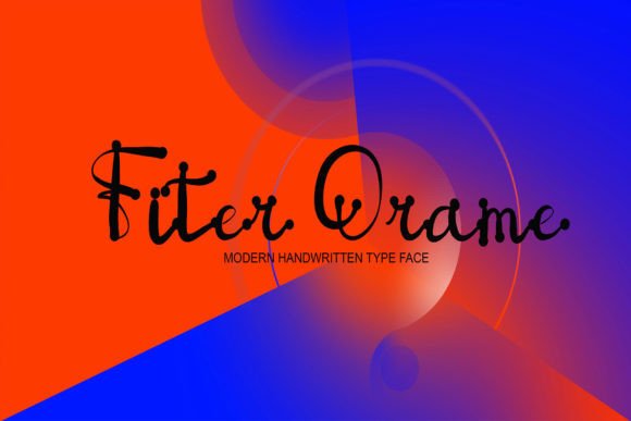 Fiter Orame Font Poster 1