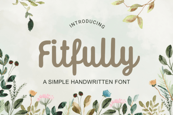 Fitfully Font Poster 1