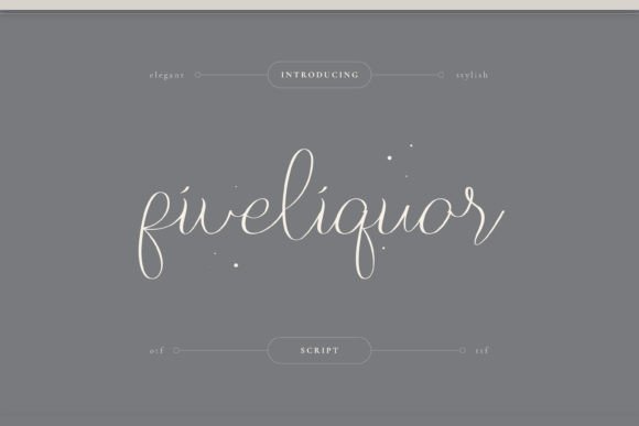 Five Liquor Font Poster 1