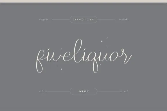 Five Liquor Font Five Liquor Font Poster 1
