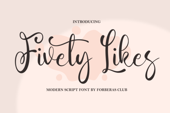Fivety Likes Font Poster 1