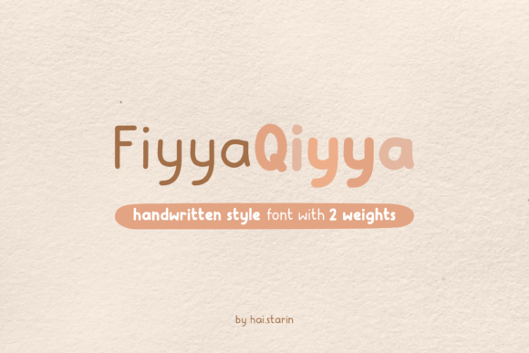 Fiyya Qiyya Font Fiyya Qiyya Font Poster 1