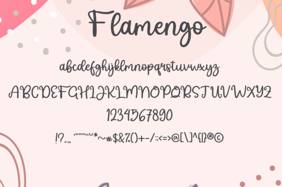 Flamengo Font Poster 2