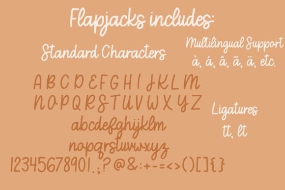 Flapjacks Font Poster 8