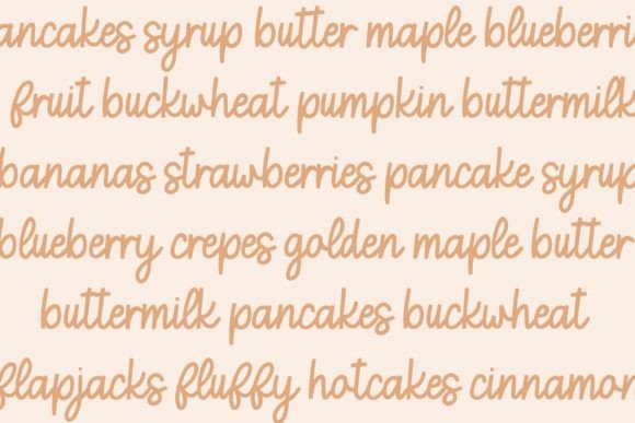 Flapjacks Font Poster 10