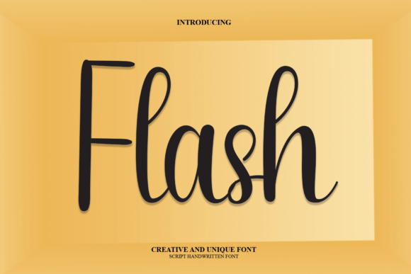 Flash Font Poster 1