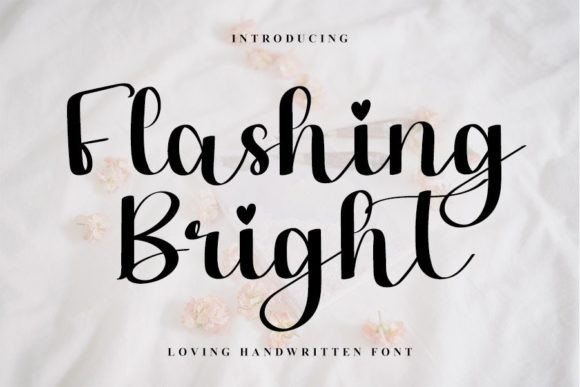 Flashing Bright Font Poster 1