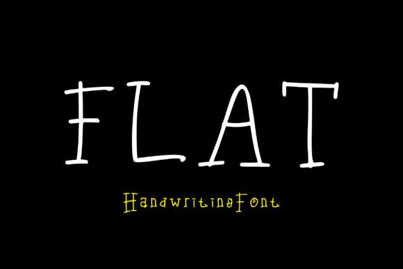 Flat Font Poster 1