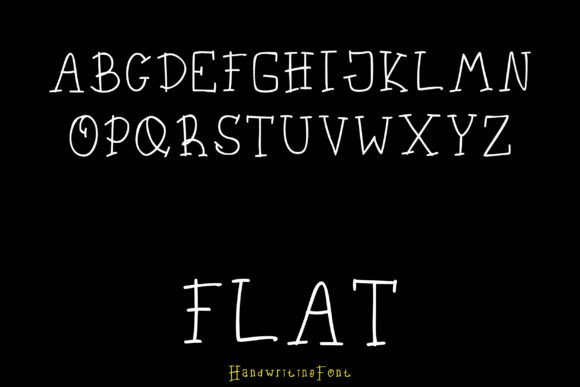 Flat Font Poster 2