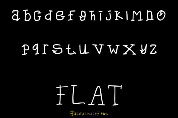 Flat Font Poster 3