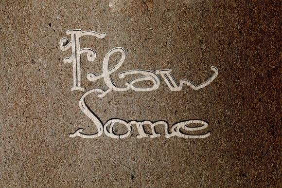 Flaw Some Font Poster 2