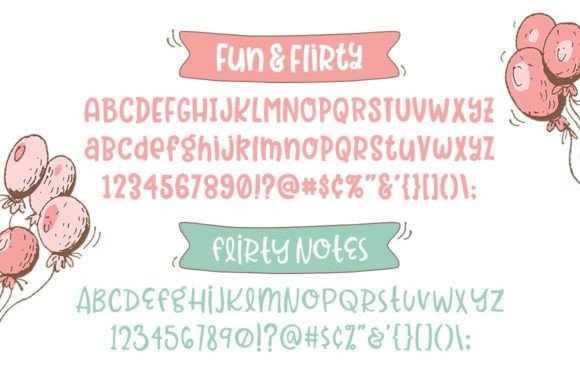 Flirty Font Poster 7
