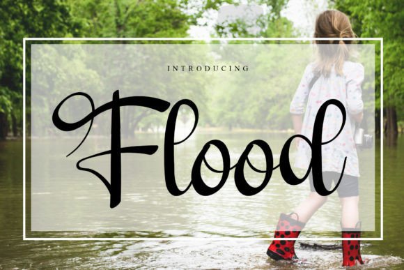 Flood Font Poster 1