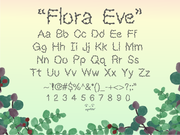 Flora Eve Font Poster 3