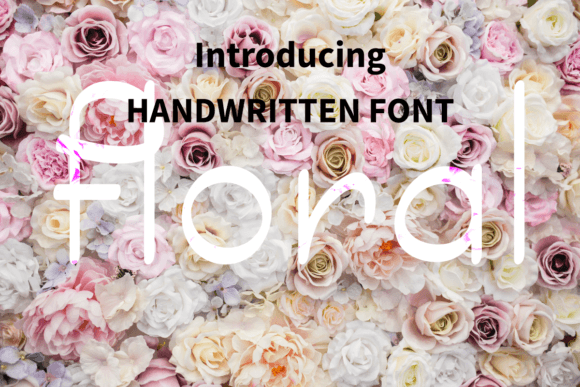 Floral Font Poster 1