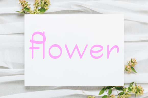 Floral Font Poster 3