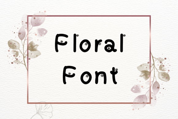 Floral Font