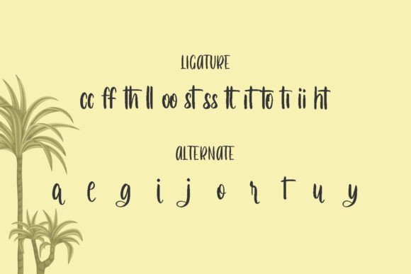 Floratropica Font Poster 11