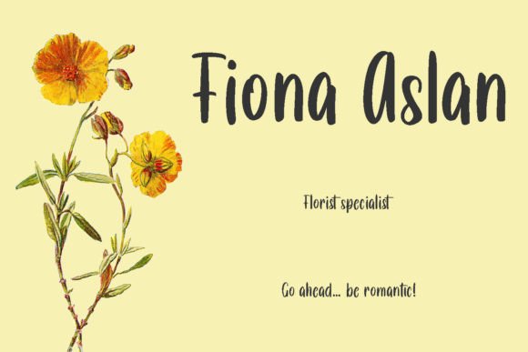 Floratropica Font Poster 6