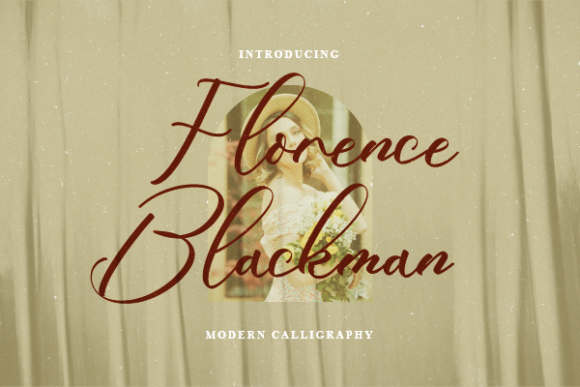 Florence Blackman Font Poster 1