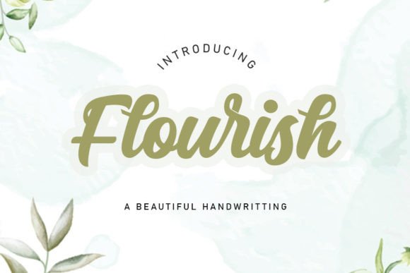 Flourish Font Poster 1