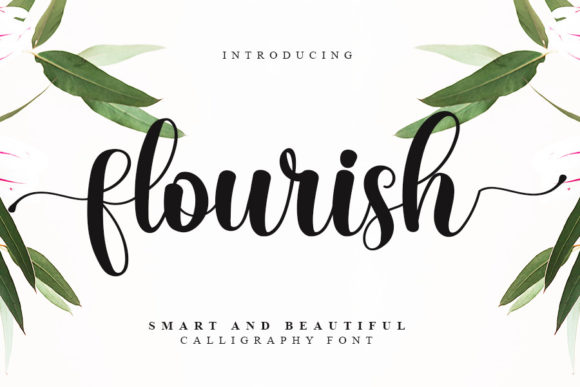 Flourish Font Poster 1