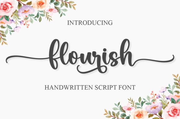 Flourish Font Poster 1